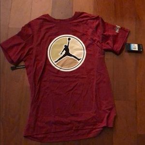 Air Jordan Logo Tee in Red